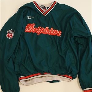 Vintage Reebok Miami Dolphins Windbreaker